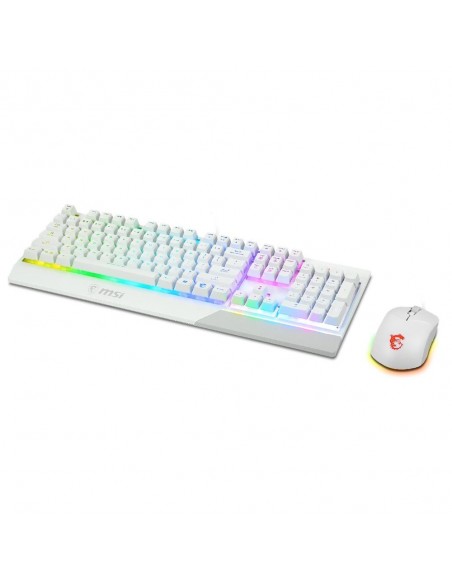 Teclado + raton gaming msi vigor ck30 blanco Teclado + raton gaming msi vigor ck30 blanco
