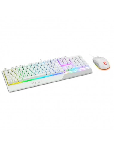 Teclado + raton gaming msi vigor ck30 blanco