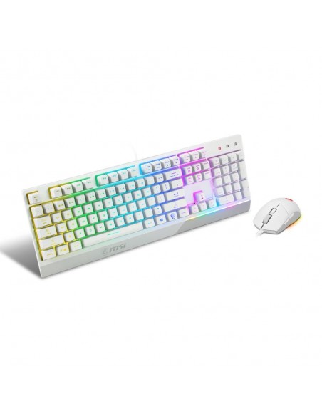 Teclado + raton gaming msi vigor ck30 blanco Teclado + raton gaming msi vigor ck30 blanco