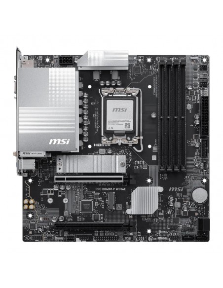 Placa base msi pro b860m - p wifi6e lga 1851 matx - 4x ddr5