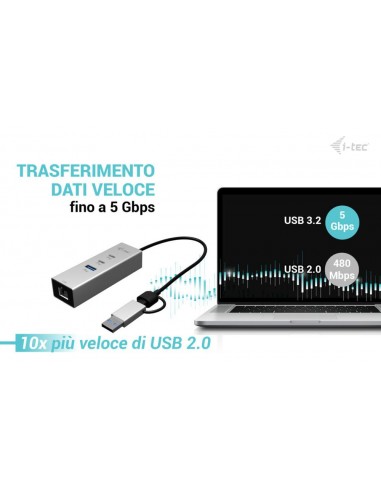 Hub i - tec usb tipo c - usb tipo a 4 en 1
