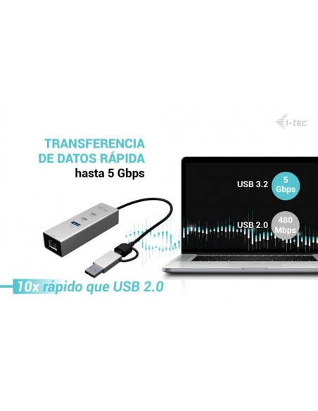 Hub i - tec usb tipo c - usb tipo a 4 en 1