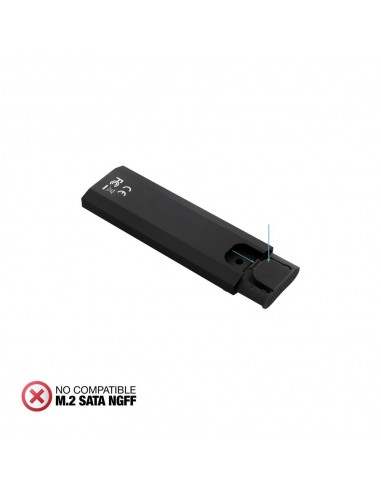 Carcasa disco duro tooq tqe - 2231b para ssd m.2 usb tipo c negra