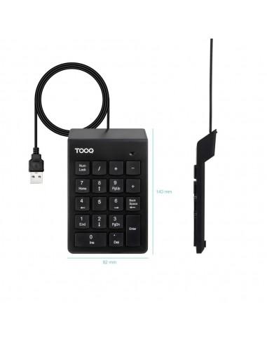 Teclado numerico tooq tqk - 2001 - b negro
