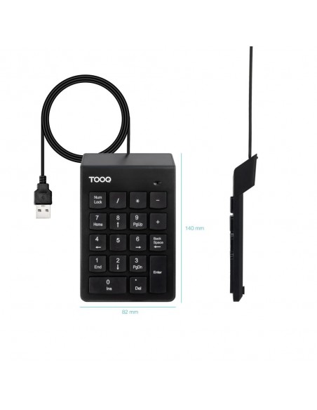Teclado numerico tooq tqk - 2001 - b negro