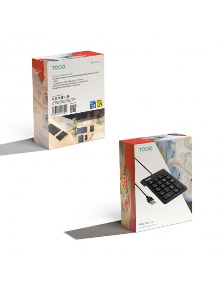 Teclado numerico tooq tqk - 2001 - b negro