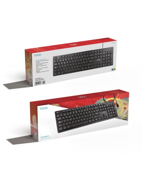 Teclado tooq tqk - 2003 - b negro silencioso