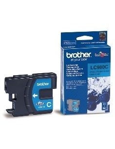 Cartucho tinta brother lc980c cian 260 paginas dcp - 165c - dcp - 195c - dcp - 375cw - mfc - 250c - mfc - 255cw