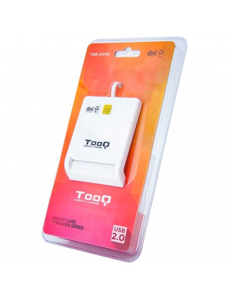 Lector de tarjetas dni tooq tqr - 210w usb 2.0 blanco