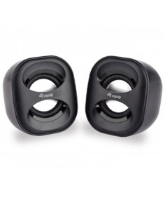 Altavoces 2.0 equip life mini 6w rms color negro jack 3.5 pulgadas alimetancion usb