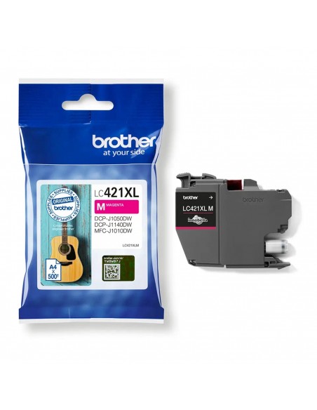 Cartucho tinta brother lc421xlm magenta 500 paginas