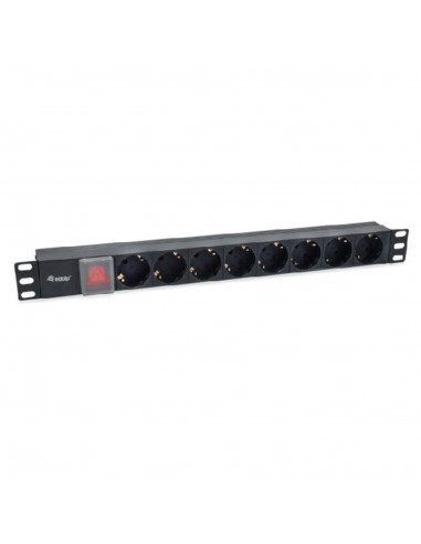 Regleta equip rack 19 pulgadas 1u 8 tomas con interruptor cable iec 14 especial sai
