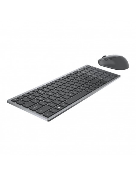 Kit teclado + mouse raton dell km7120w wireles inalambrico gris titanio