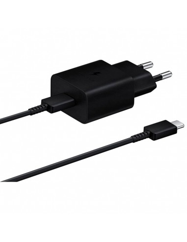 Cargador samsung ep - t1510 usb tipo c negro + cable usb tipo c 15w