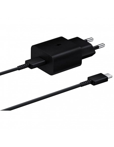 Cargador samsung ep - t1510 usb tipo c negro + cable usb tipo c 15w