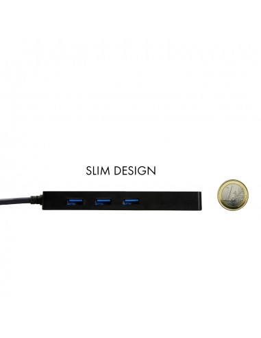 Hub i - tec usb 3.0 delgado con 3 puertos usb 3.0 y ethernet glan rj - 45