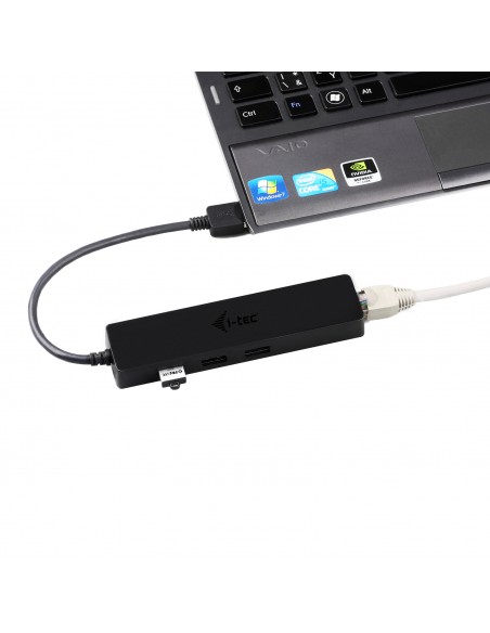 Hub i - tec usb 3.0 delgado con 3 puertos usb 3.0 y ethernet glan rj - 45