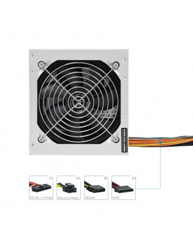 Fuente alimentacion tooq tqep - 500sse - o atx 500w