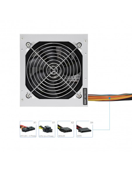Fuente alimentacion tooq tqep - 500sse - o atx 500w Fuente alimentacion tooq tqep - 500sse - o atx 500w