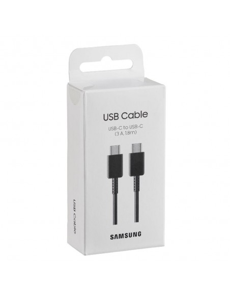 Cable samsung original ep - dx310jbegeu usb tipo c - usb tipo c negro 1.8m