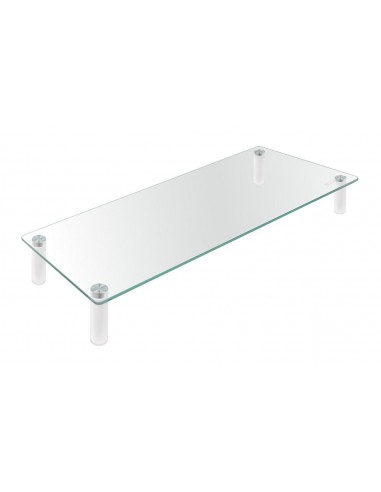 Soporte elevador tooq de vidrio para monitores