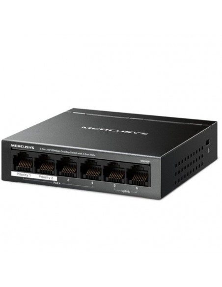 Switch mercusys ms106p 6 puertos