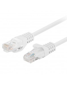Cable red lanberg latiguillo cat.6 u - utp 0.25m blanco fluke passed 10 unidades