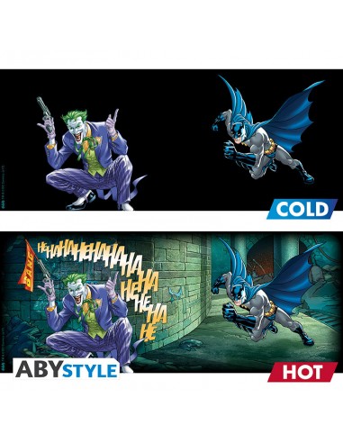 Taza termocolora dc comics batman y joker 460 ml