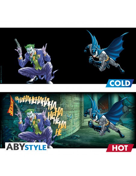 Taza termocolora dc comics batman y joker 460 ml