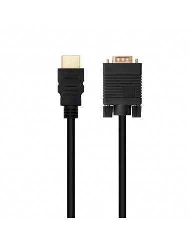 Cable conversor hdmi a vga nanocable 1.8 m - negro