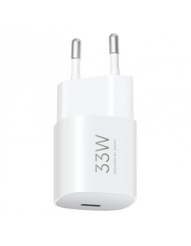 Cargador usb xiaomi 33w tipo c blanco bhr087leu