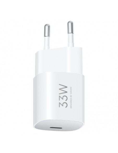 Cargador usb xiaomi 33w tipo c blanco bhr087leu