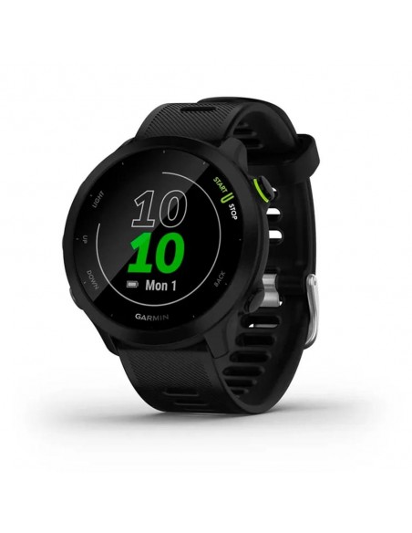 Smartwatch garmin forerunner 55 bt gps 42mm mip negro resistencia agua 5atm pulsómetro sueño