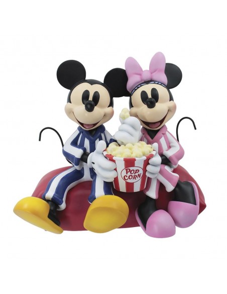 Figura enesco disney mickey y minnie hora de pijama