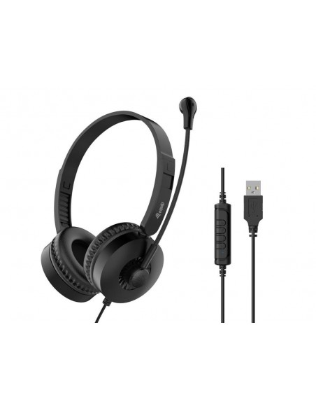Auriculares usb equip 245301 negro Auriculares usb equip 245301 negro