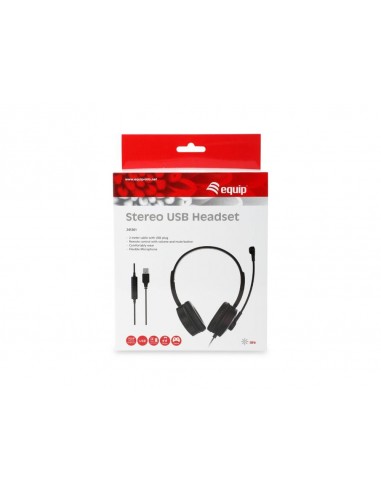 Auriculares usb equip 245301 negro