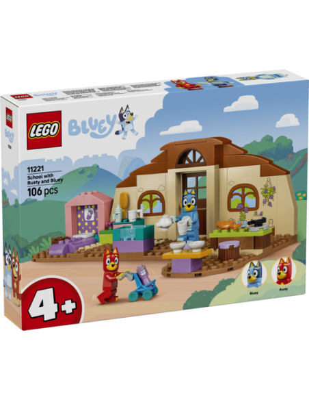 Lego escuela con rusty y bluey