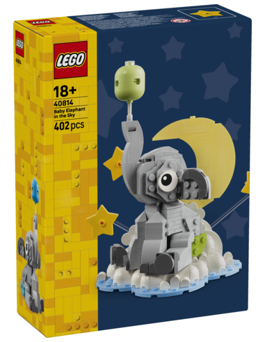 Lego bebé elefante en el cielo