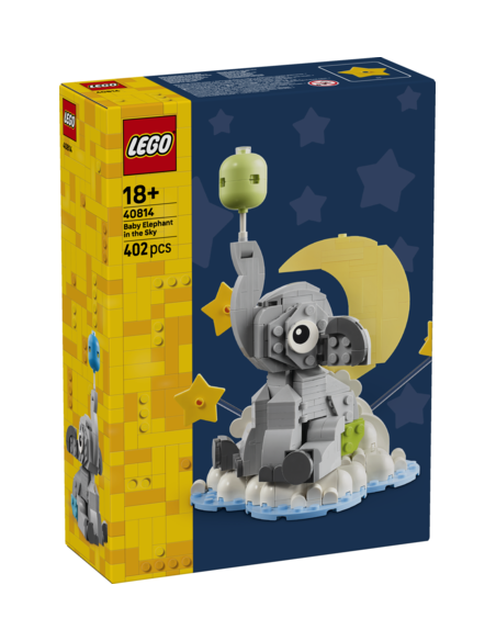 Lego bebé elefante en el cielo
