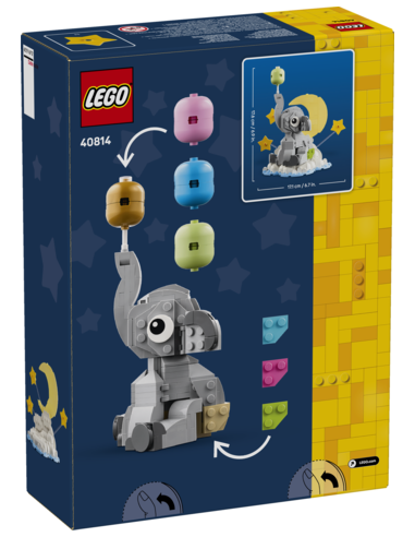 Lego bebé elefante en el cielo