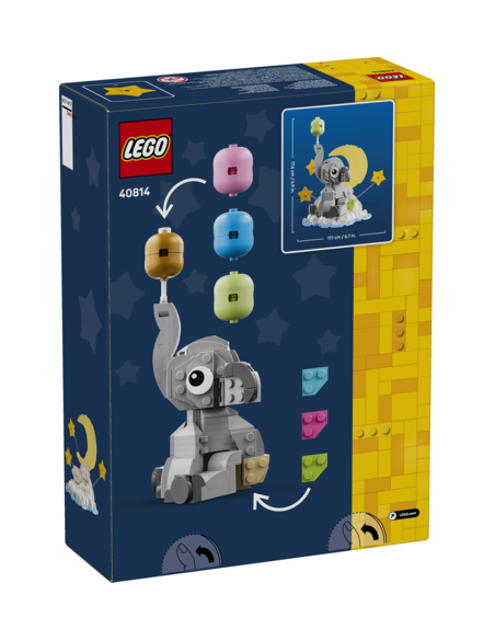 Lego bebé elefante en el cielo