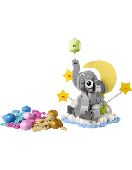 Lego bebé elefante en el cielo