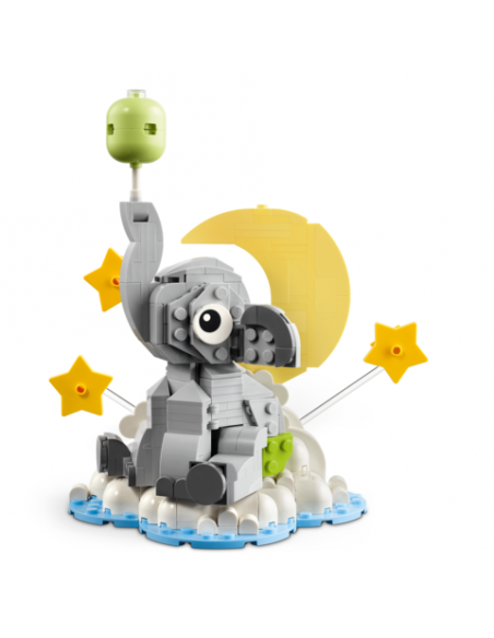 Lego bebé elefante en el cielo