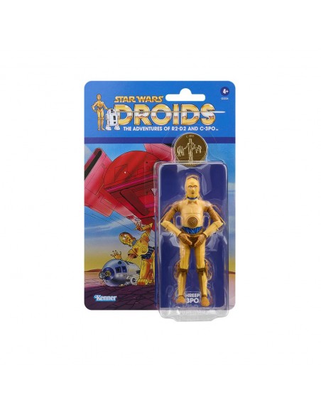 Figura hasbro star wars droids the adventures ofr2 - d2 and c - 3po