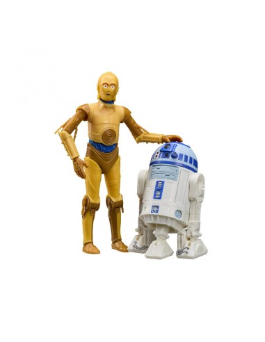 Figura hasbro star wars droids the adventures ofr2 - d2 and c - 3po