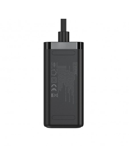 Estacion de carga usb coolbox 100w gan 3x usb tipo c - 1x usb tipo a negro cable 1.5m negro