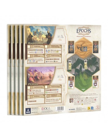 Juego de mesa epochs expansión: oriente medio y latinoamérica