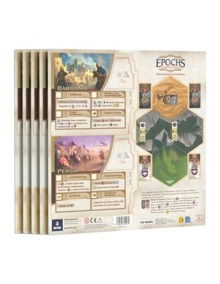 Juego de mesa epochs expansión: oriente medio y latinoamérica