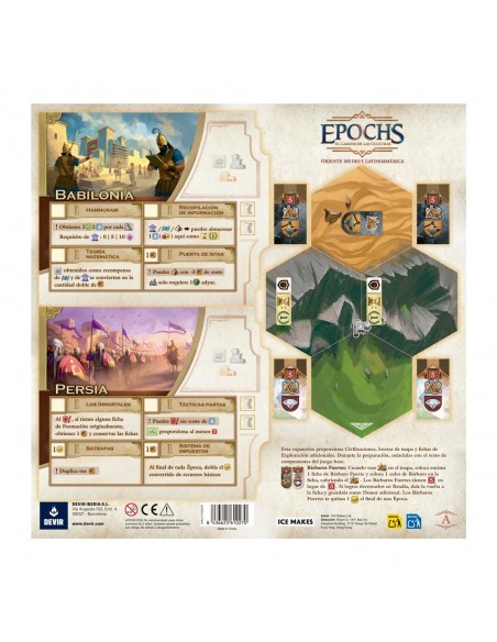 Juego de mesa epochs expansión: oriente medio y latinoamérica Juego de mesa epochs expansión: oriente medio y latinoamérica