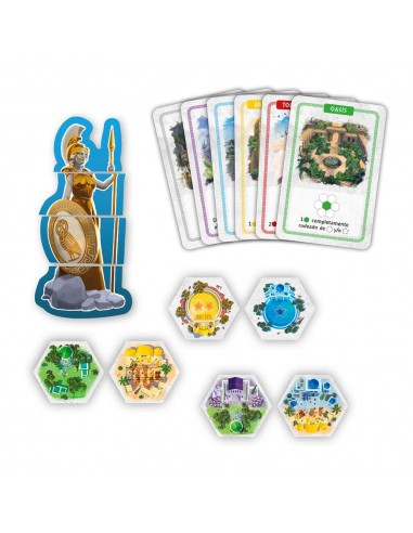 Juego de mesa akropolis expansión atenea